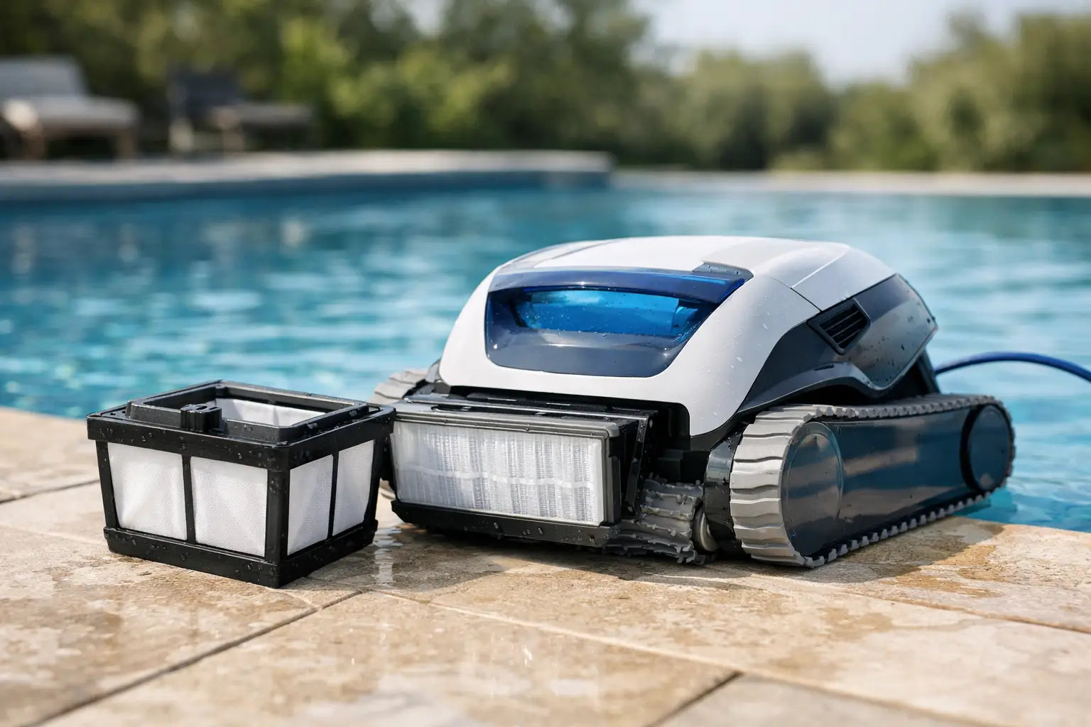 Robotic Pool Cleaners With Nanofilters