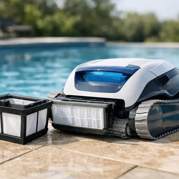 Robotic Pool Cleaners With Nanofilters