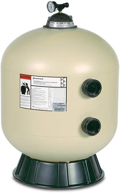 Pentair Triton® C 30" High Capacity Fiberglass Side Mount Sand Filter TR100C Almond