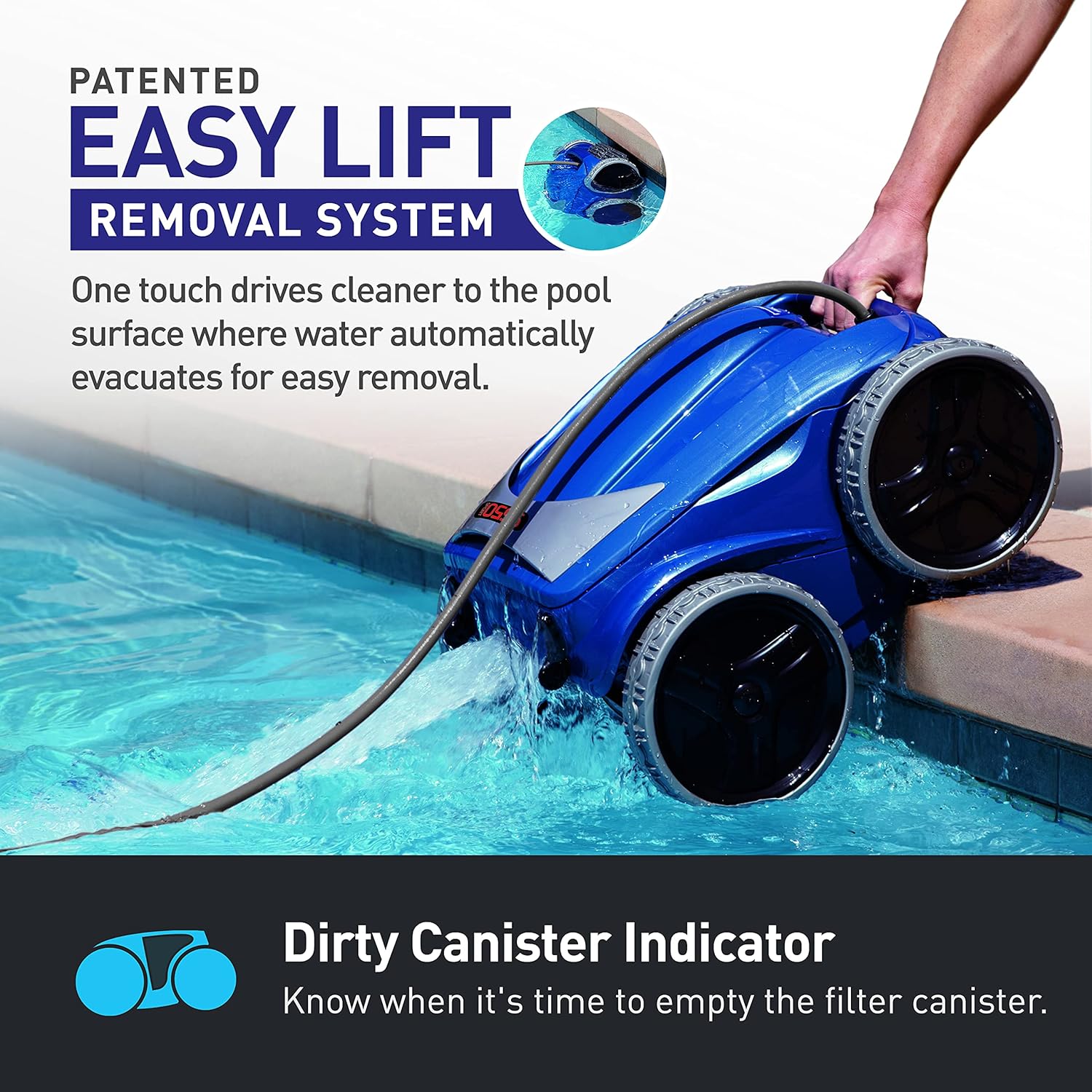 Polaris 9550 Sport 4WD Robotic Pool Cleaner with 7 Day Program and Remote