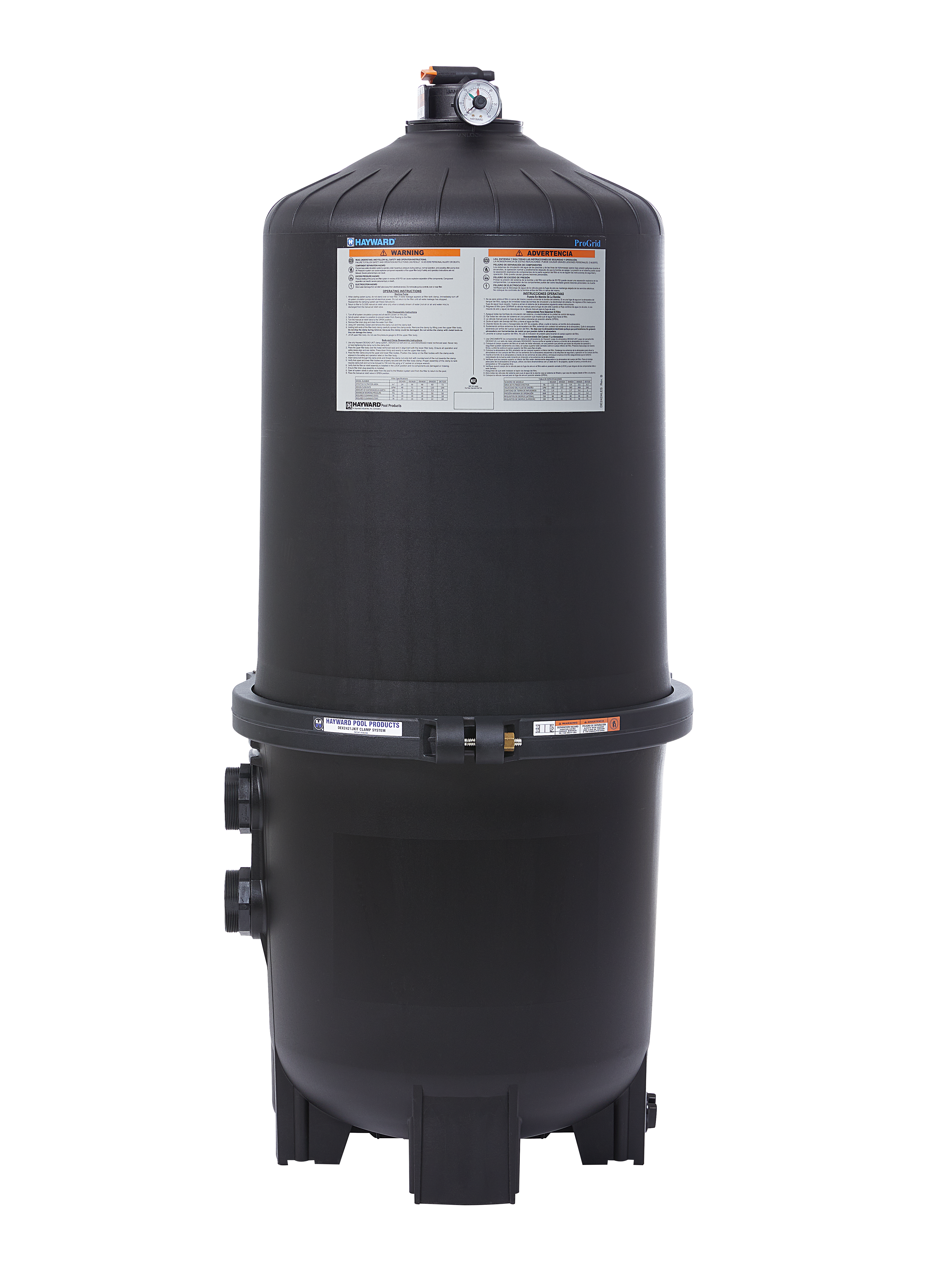 Hayward ProGrid™ 72 Sq Ft Vertical Grid D.E. Filter