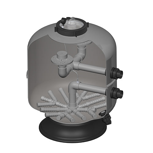 Hayward HCF Series 36" Commercial Fiberglass Sand Filter with 2.5" Bulkhead