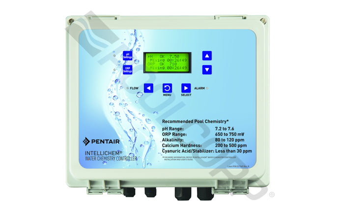 Pentair IntelliChem® Controller with Acid & Chlorine Tanks & Mounted Pumps