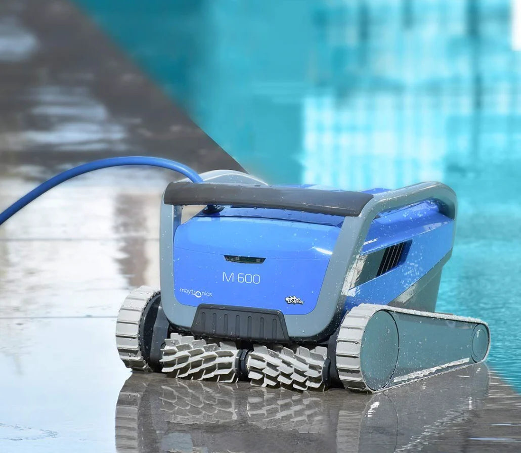 Dolphin M600 In Ground Robotic Pool Cleaner with Wi-Fi and Caddy